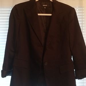 Black DKNY Blazer with cuff sleeves